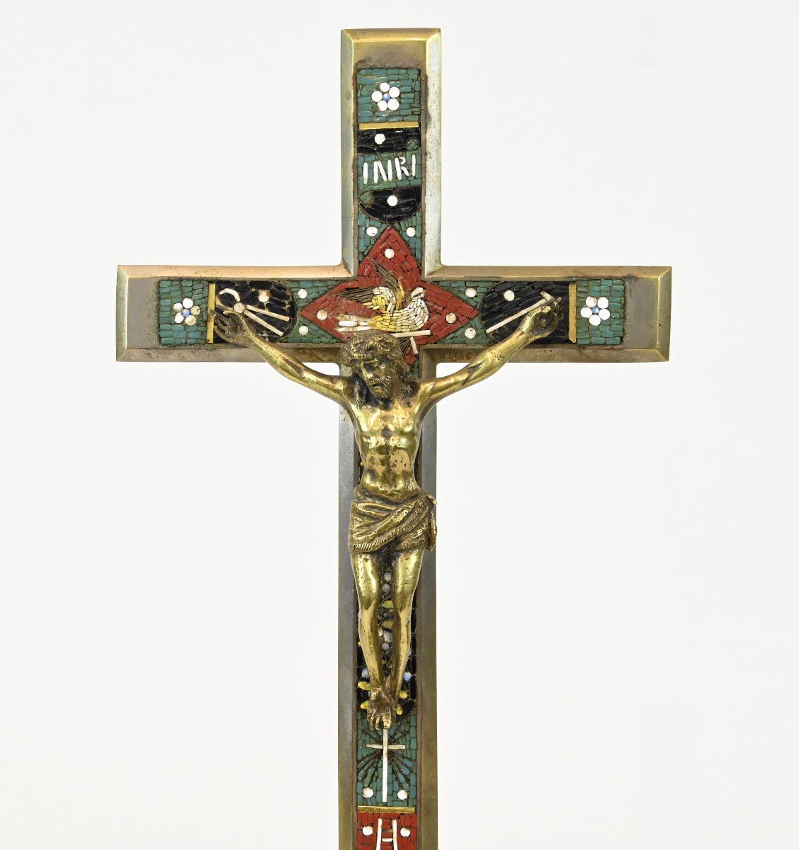 Encrier Et Crucifix Cardinal Mermillod - 19e Siècle-photo-3